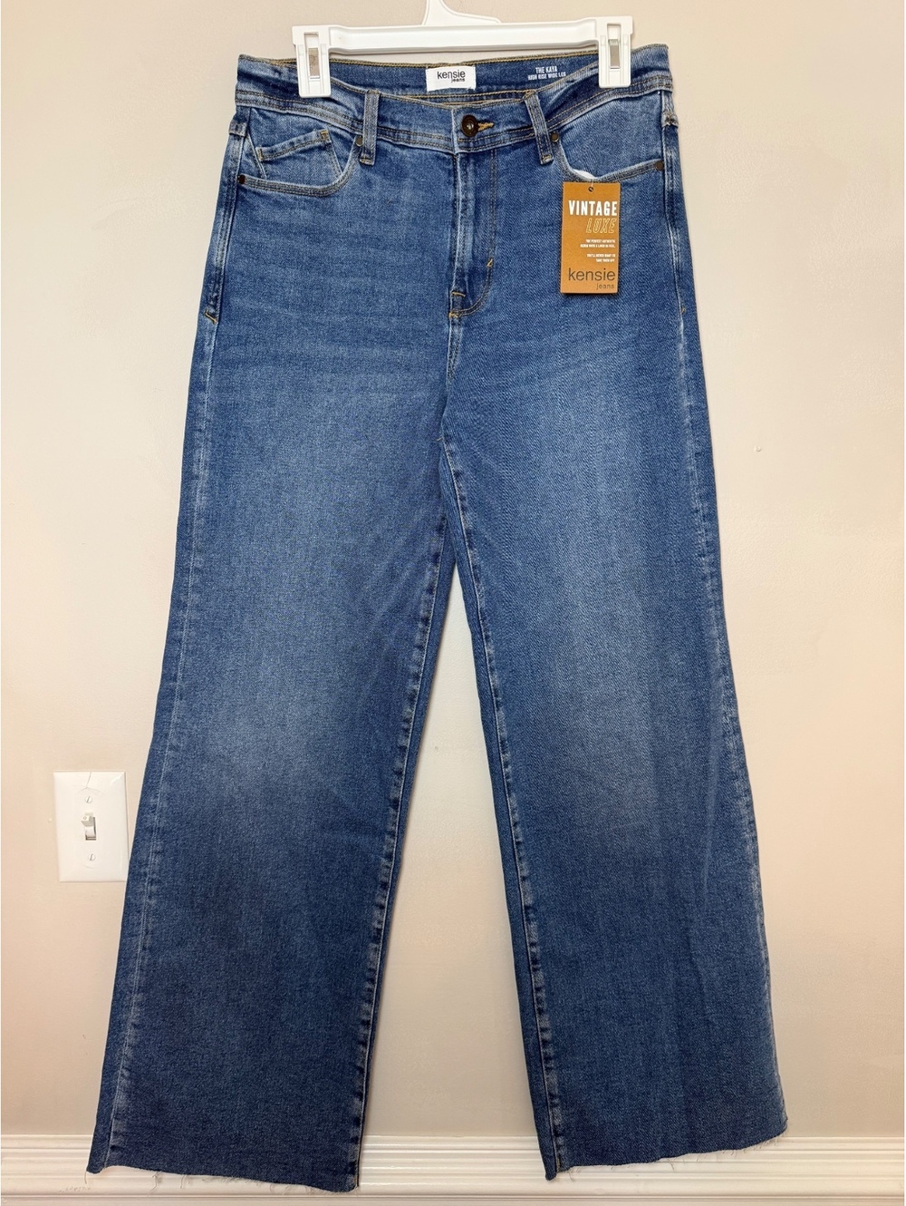 Kensie Women's Kaya Wide Leg Jeans